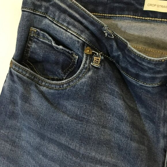 Kut From The Kloth Women's Straight Leg Cropped Jeans Medium Wash Size 16 - Picture 4 of 12